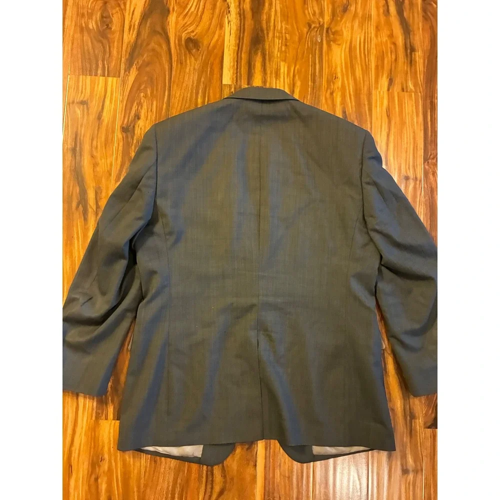 Jos. A. Bank Mens‎ 44R Gray 100% Wool 2-Button Suit Jacket Blazer E600468M